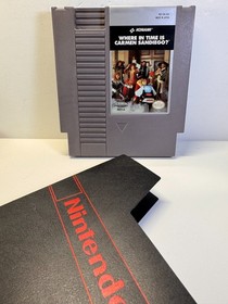 Where in Time is Carmen Sandiego (Nintendo NES, 1991) Authentic. NEAR MINT 9/10!