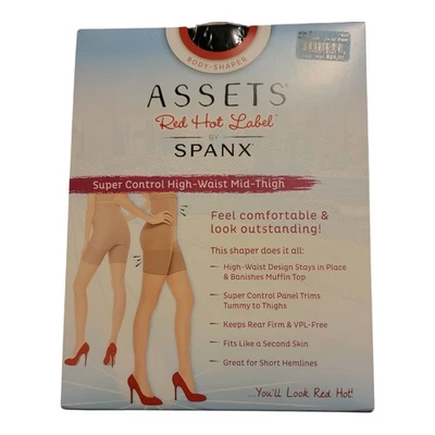 Modelador de muslos Assets Red Hot Label de Spanx Super Control cintura alta medio Foto 1 de 2