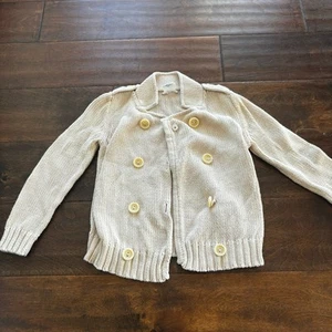Crewcuts Boys 4/5 XS Cardigan Sweater Tan Beige - Picture 1 of 10