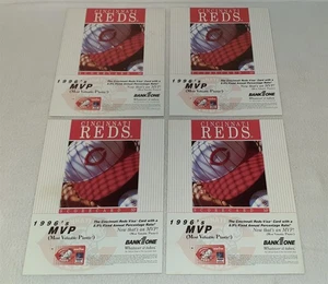 Cincinnati Reds Scorecards 1996 Lot of 4 - Reds vs Florida Atlanta [Marked] - Picture 1 of 3