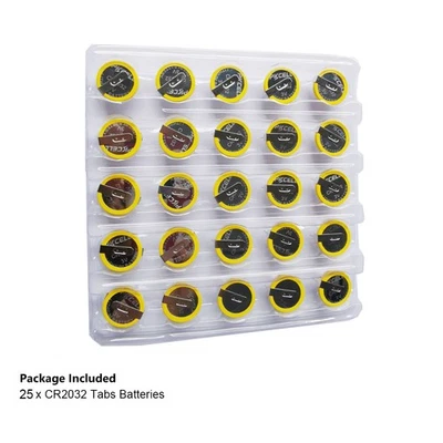 25x CR2032 con pestañas de soldadura 3V baterías de litio para GameBoy Advance Pokemon Nuevo Foto 1 de 2