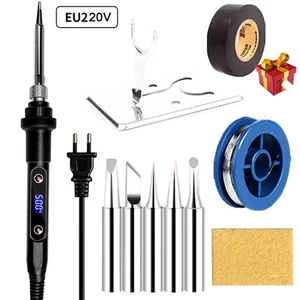 SALDATORE A STAGNO LCD TEMPERATURA REGOLABILE 80W PROFESSIONALE + KIT OMAGGIO - Foto 1 di 7