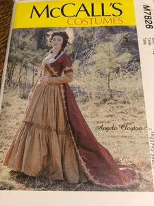 🌼 McCALL'S #M7826 - LADIES RENAISSANCE - RENFAIR GOWN COSTUME PATTERN 6-14 FF - Picture 1 of 2