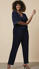 Glam WALLIS CURVE Navy Bling Jumpsuit BNWT PlusSize 26 28 RRP £60 Cruise