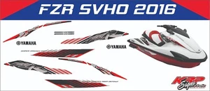 YAMAHA WAVERUNNER FZR SVHO 2016 Graphics / Decal / Sticker  Kit CUSTOM RED - Picture 1 of 1