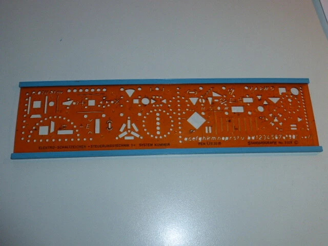 Zeichenschablone STANDARDGRAPH N° 3328 ELEKTRO - SCHALTZEICHEN  o - Bild 1 von 1