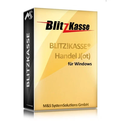 M&S SYSTEMSOLUTIONS Kassensoftware BlitzkasseJ mit MIETLIZENZ für Einzelhandel Schnellgastronomie