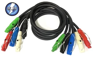 BLOQUE DE CÁMARA 2/0 TIPO CON ENTRETENIMIENTO, cables de alimentación generador juego de 5 cables con tapas - Imagen 1 de 5