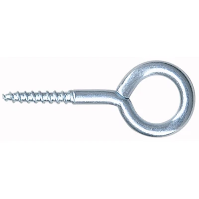 cf 12 pz di occhioli a vite in acciaio zincato Ø 18x60 mm occhiello viti gancio - Immagine 1 di 2