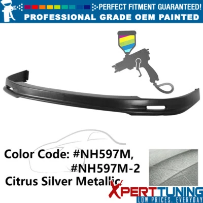Fits 98-01 Acura Integra Mugen Style Front Bumper Lip Spoiler PP Painted #NH597M - Imagem 1 de 4