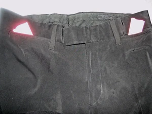 PANTALONI PRADA VINTAGE DA UOMO PANTALONI PIATTI TASCHE ANTERIORI NERO ITAL 54 w 34" - Foto 1 di 9