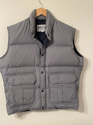 Chaleco acolchado de plumón American Eagle para hombre grande/XL al aire libre broches de presión y bolsillos con cremallera  Foto 1 de 4