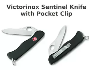 Victorinox Swiss Army Knife Sentinel with clip One Hand Opening Pocket Knife - Picture 1 of 1