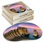 8x Round Coasters in the Box - Raouche Pigeons Rocks Beirut Lebanon  #16270