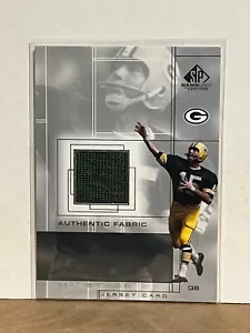 Bart Starr 2001 Upper Deck SP Game Used Authentic Fabric Solid Green Jersey #BS - Picture 1 of 1