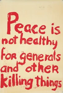 Original Vintage Poster Anti-Vietnam Peace is not Healthy RISD 1968 - Picture 1 of 1