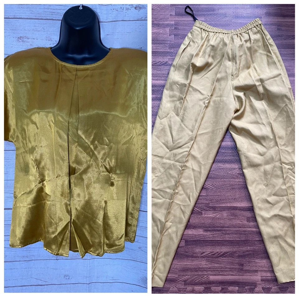 Juego de 2 piezas: Top Donna Morgan Petites Talla 2 y Pantalones Costa Sur Talla S Foto 1 de 4