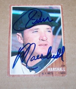 1962 Topps Jim Marshall Signed Autograph Card   H2 - Picture 1 of 1