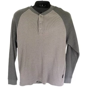 Wolverine Thermal Long sleeve Henley Gray Colorblock M - Picture 1 of 6