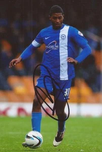 PETERBOROUGH: MARK LITTLE SIGNED 6x4 ACTION PHOTO+COA - Picture 1 of 1