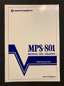 Original user manual Printer Commodore MPS-801 (Spanish) - Photo 1/2