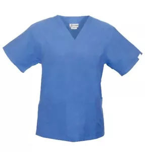 Spectrum Uniforms Ceil Blau V-Ausschnitt Tunika Top L Unisex Pflege 221C Neu - Bild 1 von 3