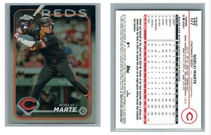 2024 TOPPS CHROME REFRACTOR RC 117 NOELVI MARTE REDS - Picture 1 of 1