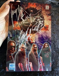 *SIGNED* Universal Rock & Roll Biographies Slayer 2015 Anaheim Wondercon Steel - Picture 1 of 8
