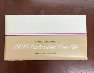 1986 United States Mint Uncirculated Coin Set - Picture 1 of 5