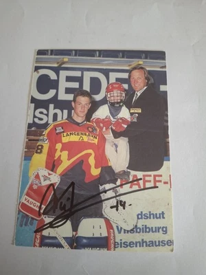 Karte Erich Kühnhackl (Eishockey) mit Autogramm - ORIGINAL - Bild 1 von 2