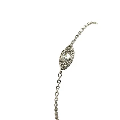 Evil Eye Diamond Pave set Bracelet In 18ct White Gold - Image 1 of 3