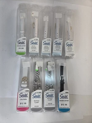 Lote De 9 Correa De Reloj De Repuesto Speidel De Colección Nuevo Antiguo Stock Foto 1 de 4