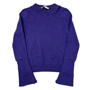 Balenciaga Paris Knit Jumper 100% Wool Made In Italy Purple Sweater Womens Small - Picture 1 of 6