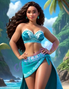 Moana (2) 13”x19" Fine Art Print- Limited to 6 signed & numbered prints - Picture 1 of 5