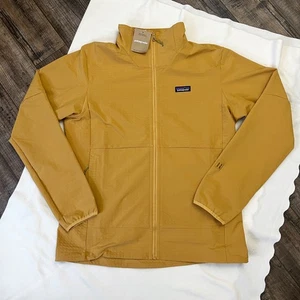 NEW Patagonia Men's R1 Polartec Power Grid Techface Jacket Pufferfish Gold - Picture 1 of 12