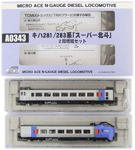 N-Gauge Micro Ace A0343 Kiha 281 283 Series Super Hokuto 2-Car Extension Set -Tx - Picture 1 of 1