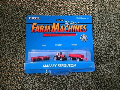 1990 Ertl  Replica Farm Machines Micro Size Set Massey-Ferguson New in Package - Image 1 of 2