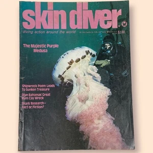 1974 Skin Diver Magazine October 1974 - The Majestic Purple Medusa - Picture 1 of 5