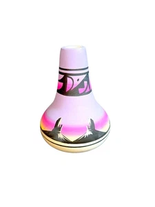 Navaho Native American Hataly Signed Black & Pastel Colored Vase 5.5"X4.5"X4.5" - Picture 1 of 10