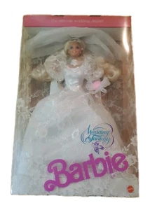 Wedding Fantasy Barbie Doll 1989 Mattel 2125 NRFB Vintage Bridal - Picture 1 of 6