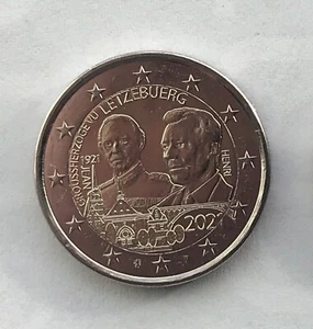 LUXEMBURG - 2 € Euro Gedenkmünze 2021 - Großherzog Jean 100 (Relief) - Bild 1 von 2