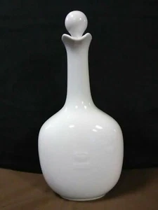 Vtg. Royal Copenhagen Denmark White Porcelain Floral Embossed Decanter w/top - Picture 1 of 7