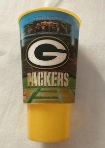 NFL Green Bay Packers 32oz Plastic Holographic Drinking Cup Feat Aaron Rodgers - Picture 1 of 8