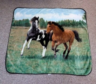 Manta de tiro de caballo felpa polar Persis Clayton Weirs Northwest Company 48x60 Foto 1 de 4