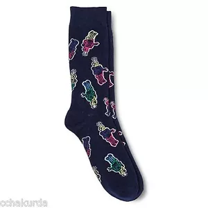 Robot NEW Novelty Crew Socks 6 - 12 Mossimo Navy Pink Red Green Black Yellow Men - Picture 1 of 1