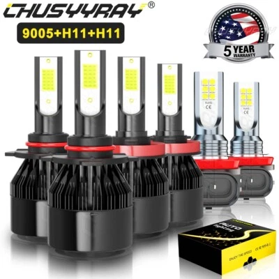 Para Lexus RX400h 2006 2007 2008 - 6X Faro LED haz alto bajo + bombillas antiniebla HKB Foto 1 de 4