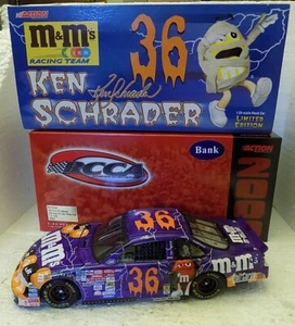 Action Ken Schrader 36 M&M’s 1:24 HALLOWEEN Witch Dracula 2000 Grand Prix BANK! - Picture 1 of 4