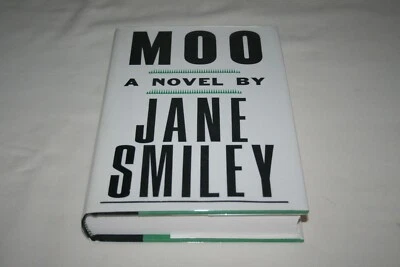 Signed MOO A Novel by Jane Smiley 1995 TRUE 1ST / 1ST Hardcover dust jacket MINT - Image 1 of 4