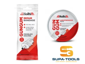 Holts Gun Gum Set Auspuff-Reparatur-Bandage + Paste 200g gasdicht asbestfrei - Picture 1 of 3