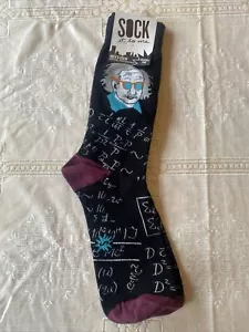 Sock It To Me Mens Crew Einstein Socks NWT - Picture 1 of 5